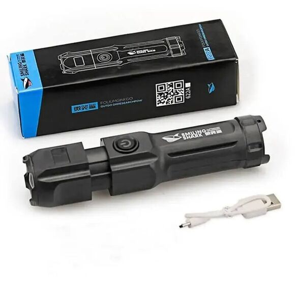 4 Lighting Mode Strong LED Flashlight Telescopic Zoom Tactical Torch Spotlight - Picture 3 of 6